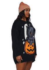 Plus Too Cute To Spook Oversized Sweater