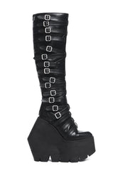 Modulation Strappy Wedge Platform Boots