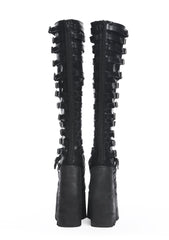 Modulation Strappy Wedge Platform Boots