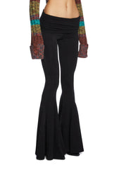 Dew Morning Flare Pants - Black