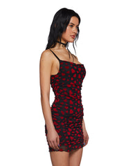 Noir Rise And Fall Mesh Dress