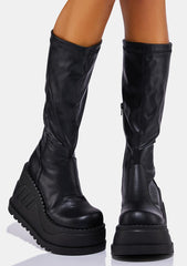 Stomp-200 Platform Knee High Boots