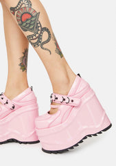WAVE-48 Platform Wedge Mary Janes