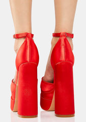 Hot Too Late Now Platform Heels