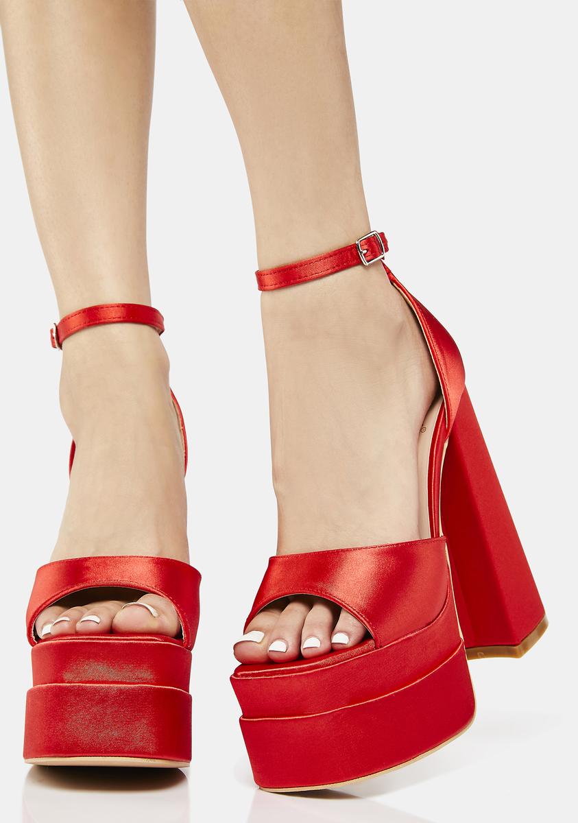 Hot Too Late Now Platform Heels