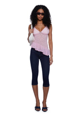 Flirty Attitude Lace Top - Pink