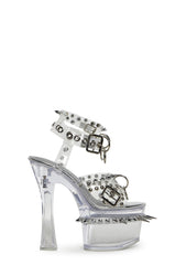 Romantic Misfit Platform Heels - Silver