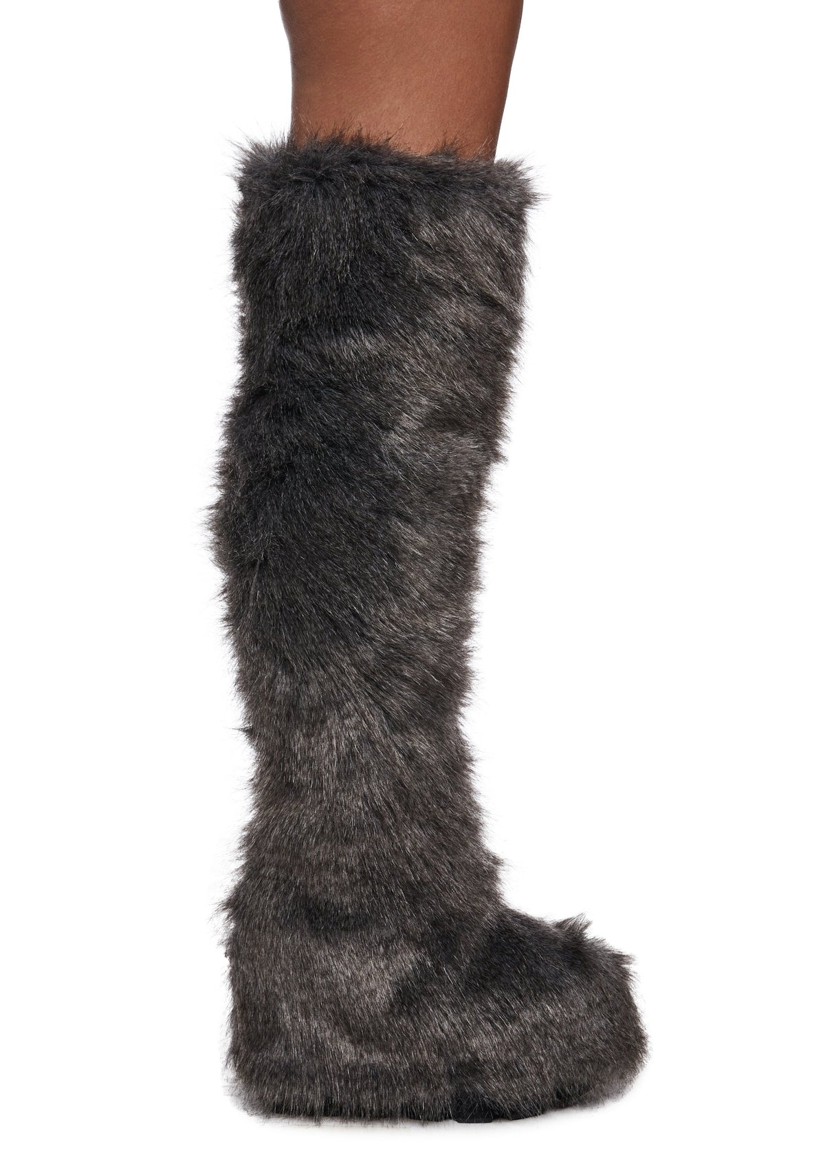 Wild Instincts Thigh High Boots - Gray
