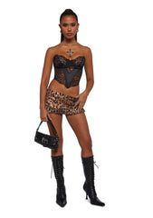 La Bella Vita Micro Skort - Leopard