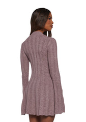 Cafe Reverie Mini Dress - Purple