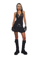 Cloak And Dagger Hooded Dress