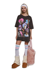Cat Fan Oversized Tee