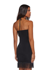 Dinner Reservations Halter Dress