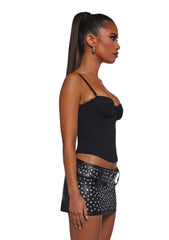 Adulting Buckle Corset Top