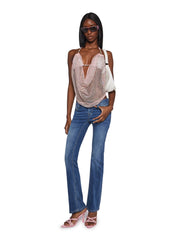 Dance Beats Cowl Top