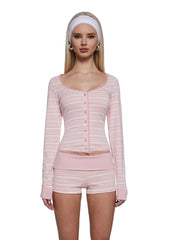 Wish List Striped Cardigan