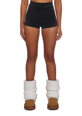 Solid Hot Shorts With Ombre Hotfix