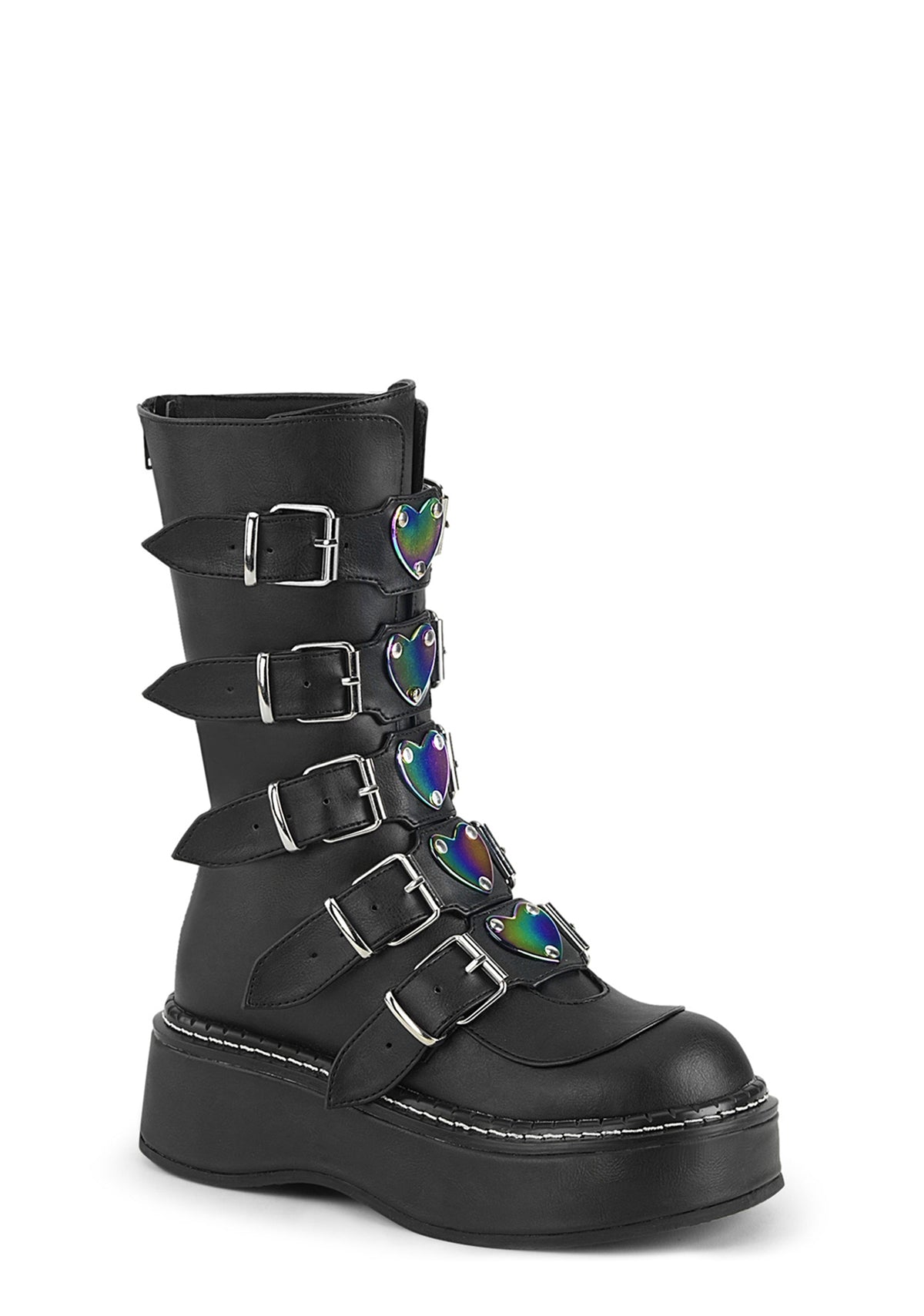 EMILY-330 Platform Calf High Boots