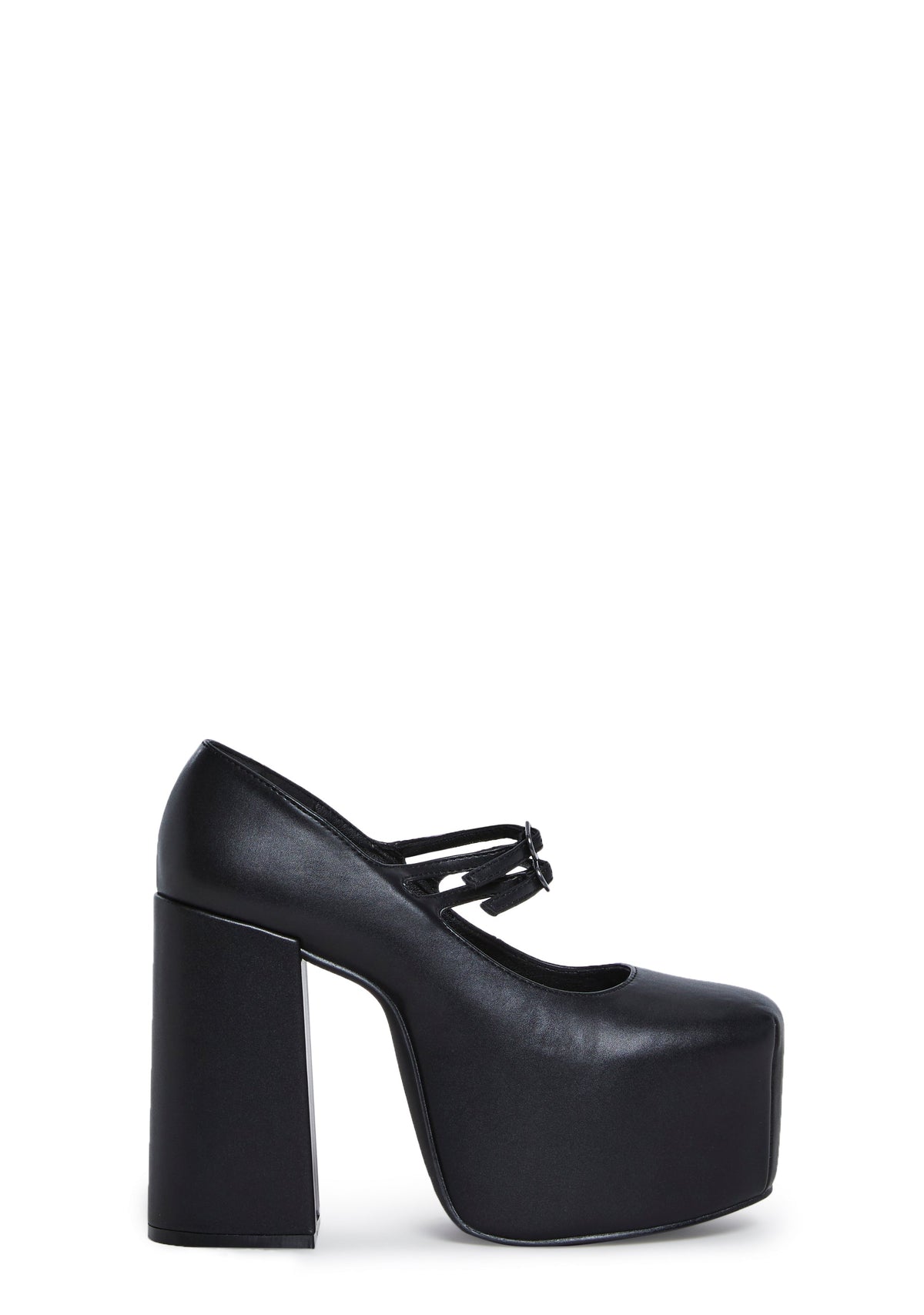 Macabre Meetup Platform Mary Janes - Black