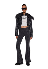 Synth Ideology Flared Pants - Black