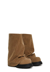 Ego Foldover Boots - Brown