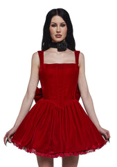 Radiant Occasions Corset Dress - Red