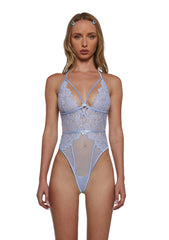 Paradise Bloom Lace Teddy