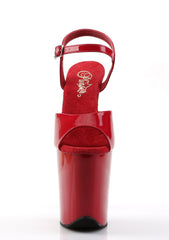 Flamingo-809 Platform Ankle Strap Sandals-Red