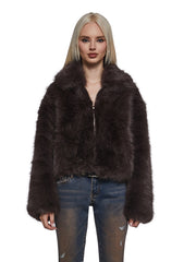Cancelled List Faux Fur Coat