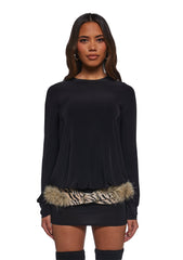 Class Clique Long Sleeve Dress - Black