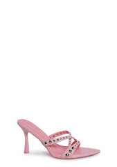 Total Perks Studded Mules - Pink