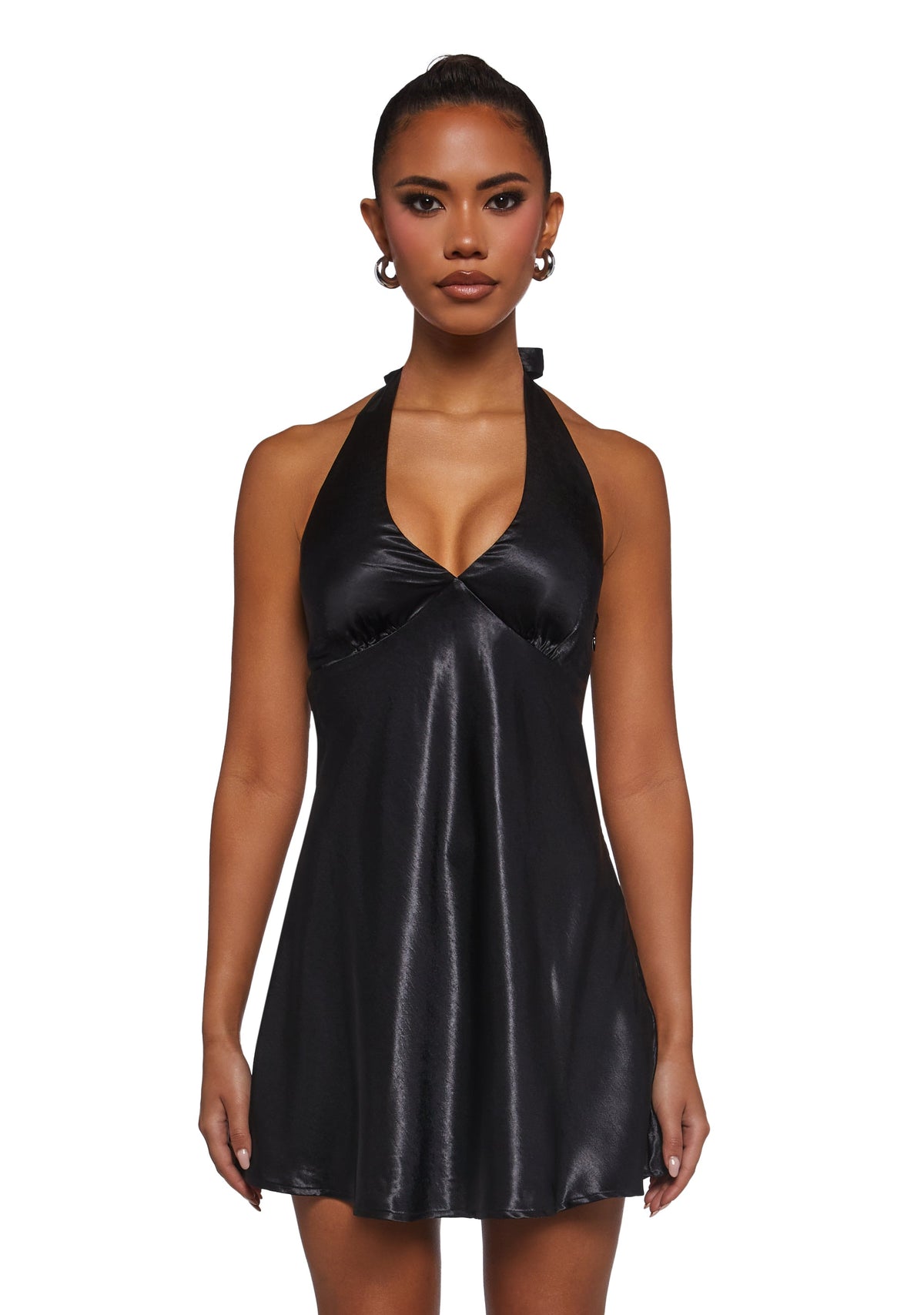 House Party Halter Dress - Black