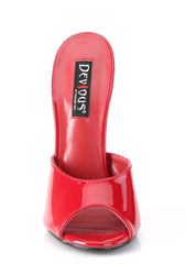 Domina-101 Peep Toe Sandals-Red