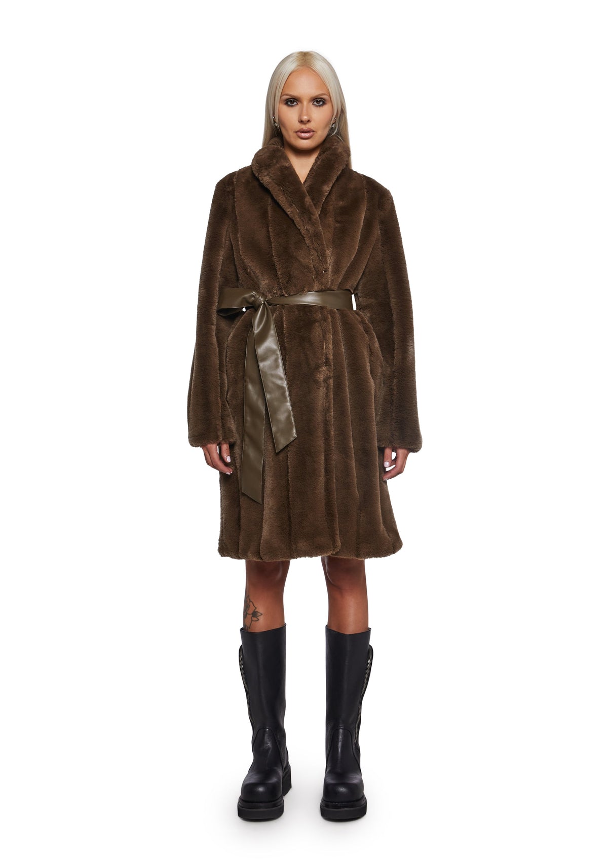 Signal Maxi Faux Fur Coat