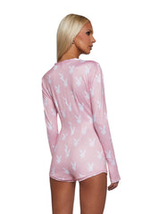 Playboy Slumber Bunny Romper - Pink