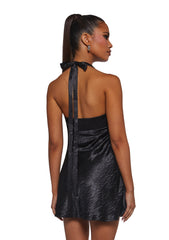 House Party Halter Dress - Black