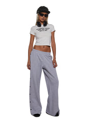 Ego Washed Boyfriend Sweatpants - Gray
