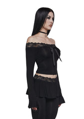 Dark Embraces Off The Shoulder Top