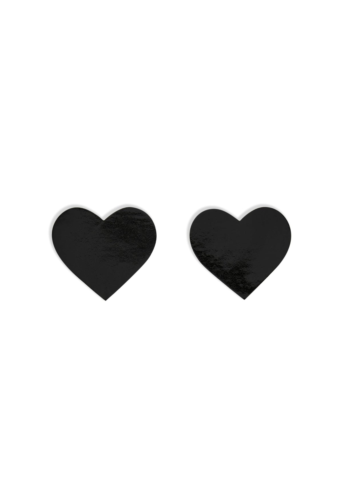 Dom Squad Black Wet Vinyl Heart Pasties