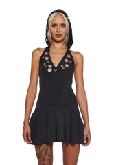 Cloak And Dagger Hooded Dress