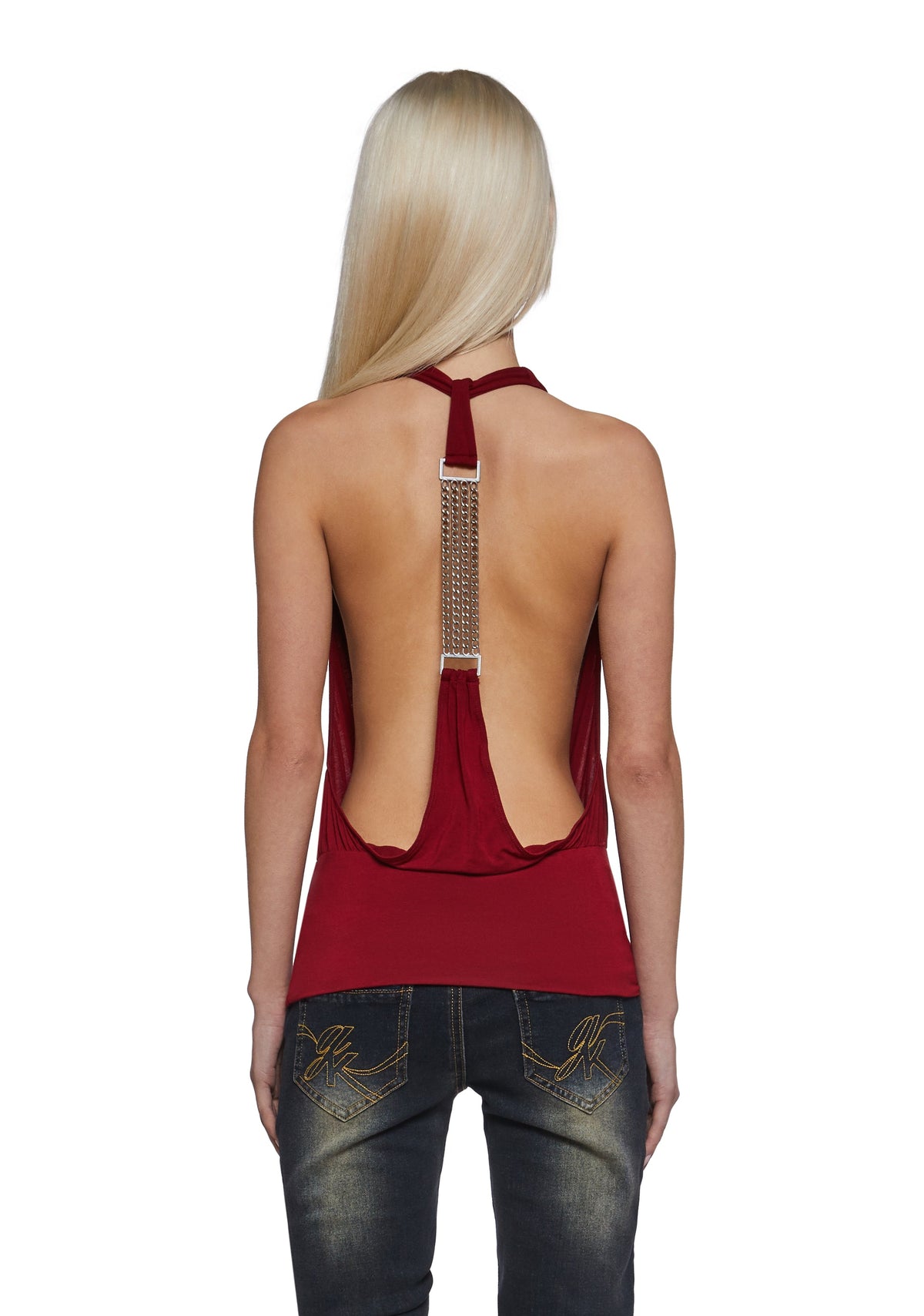 Celeb Status Halter Top - Red