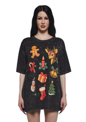 Holiday Wish List Oversized Tee