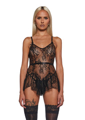 Midnight Kiss Lace Babydoll
