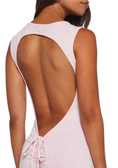 Alternate Realities Backless Romper - Pink
