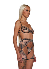 Playboy Bunny Kiss 3-Piece Chaps Set