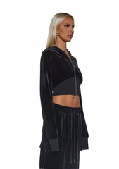 Ego Velour Corsetted Sweatshirt