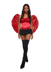 Romantic Age Corset Top - Red