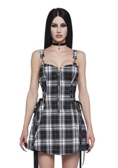 Ivory Charm School Dropout Plaid Dress