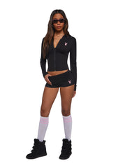 Playboy Mini Shorts - Black