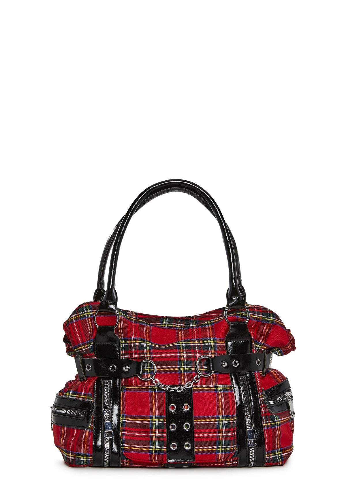 Rebel Class Plaid Shoulder Bag